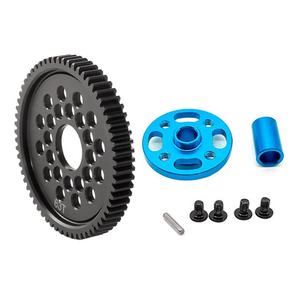 Aluminum High Speed Gear Gear Mount Set For TAMIYA TT-02 RC Car Accessories 63T