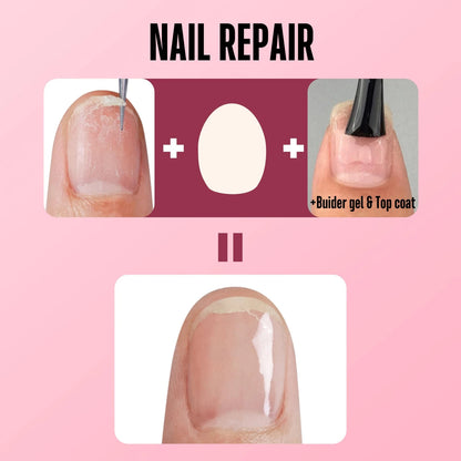 NOVO OVO Pre-cut Nail Shaped Medium, Various Sizes Repair Sheet
