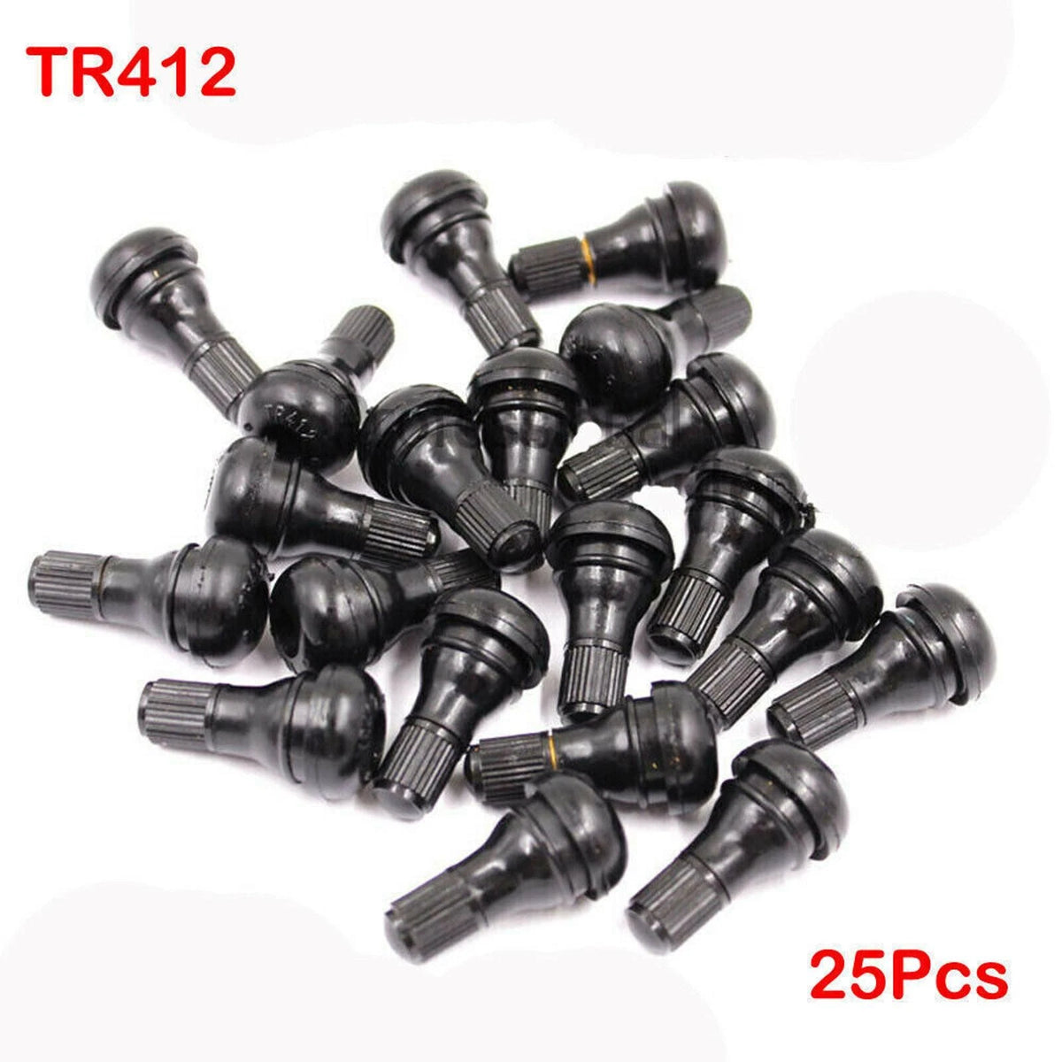 25Pcs Universal TR412 35mm Long 19mm Tyre Valve Stems For Auto Motorcycle F