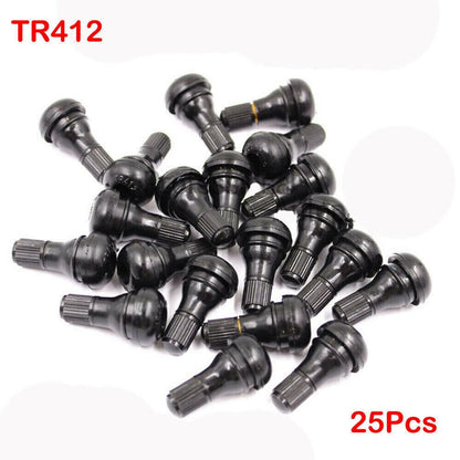 25Pcs Universal TR412 35mm Long 19mm Tyre Valve Stems For Auto Motorcycle F