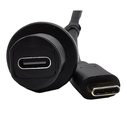 USB 3.1 Type-C Male to Female Auto Yacht Dashboard Extension Waterproof Cable u