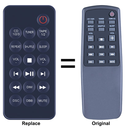 Remote Control For Magnavox MAS100 MAS300,MCM704D Shelf System CD Stereo