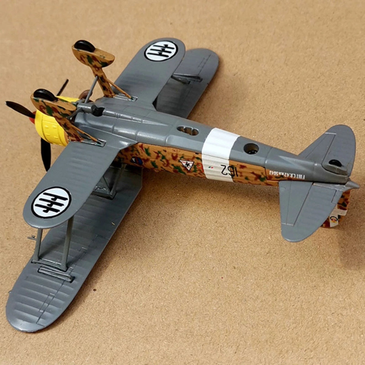 Version 11cm Diecast Alloy 1/72 Scale WWII Italian FIAT CR.42 Falco Model