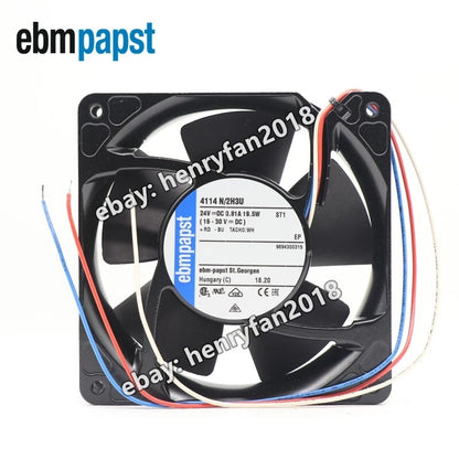Ebmpapst 4114N/2H3U?Axial Fan DC 24V 19.5W 3-wire 120*120*38MM Cooling Fan