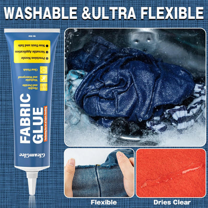 Fabric Glue Permanent, Extra Strong Adhesive, Washable Clear 1 Pack