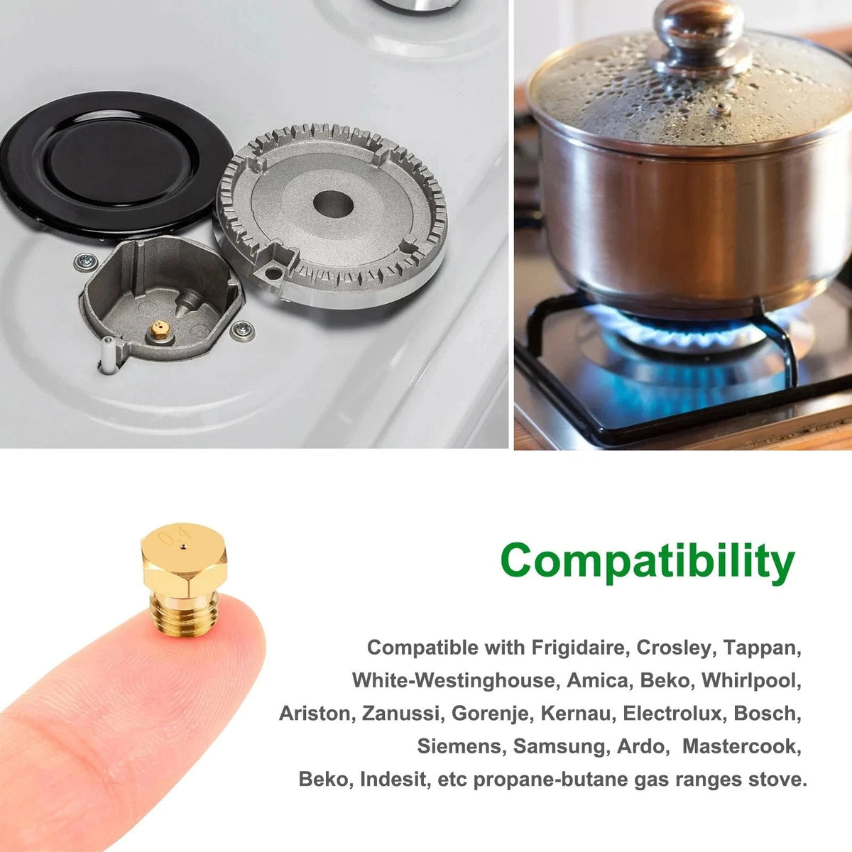 36PCS 6 mm Diameter Gas Range Stove Oven Orifice Conversion Kit For Butane Gas