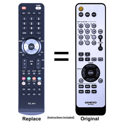 RC-875S Replacement Remote Control For Onkyo TX-8020 TX8020
