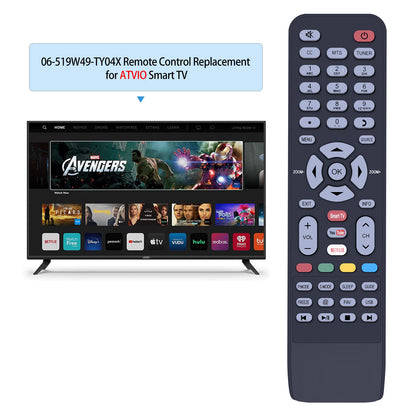 Remote Control For ATVIO TV 06-519W49-TY04X 06-519W49-TY03X