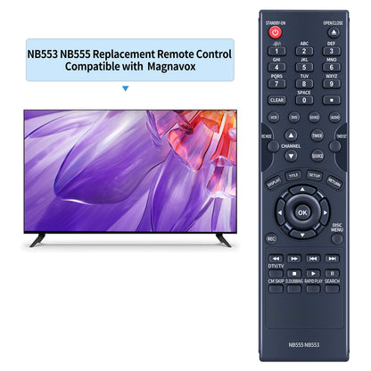 NB553 NB555 Remote Control For Magnavox DVD DVDR VCR Recorder ZC352MW8B