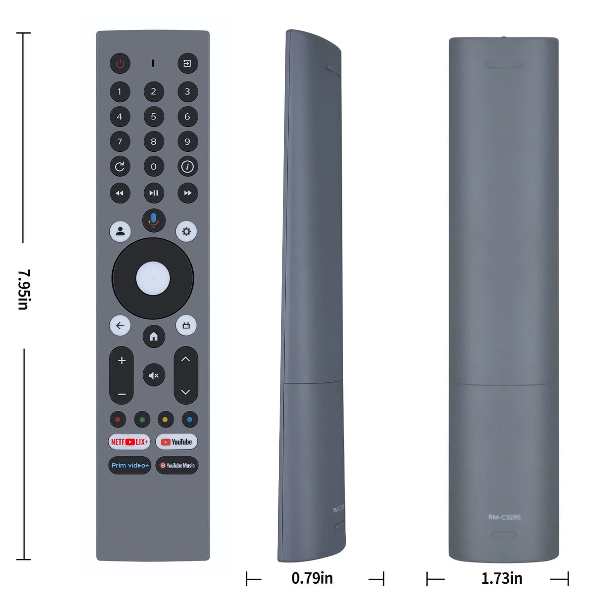 RM-C3295 RM-C3293 Replacement Remote Control For JVC TV with Voice