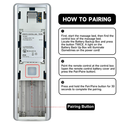 Remote Control Replacement For Serta Motion Perfect II and III Adjustable Bed
