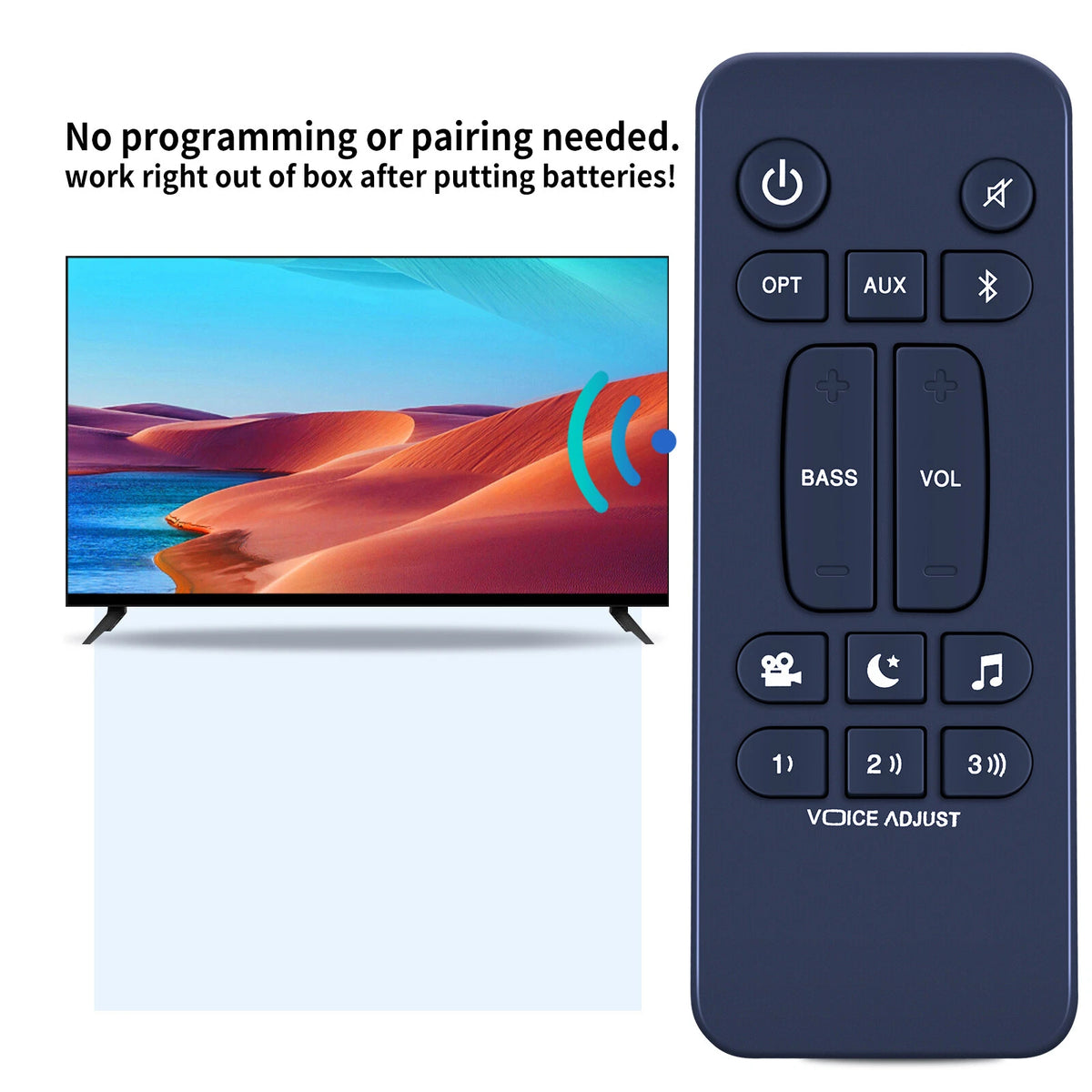 For Polk Audio Signa S2 Ultra-Slim TV Sound Bar Replacement Remote Control