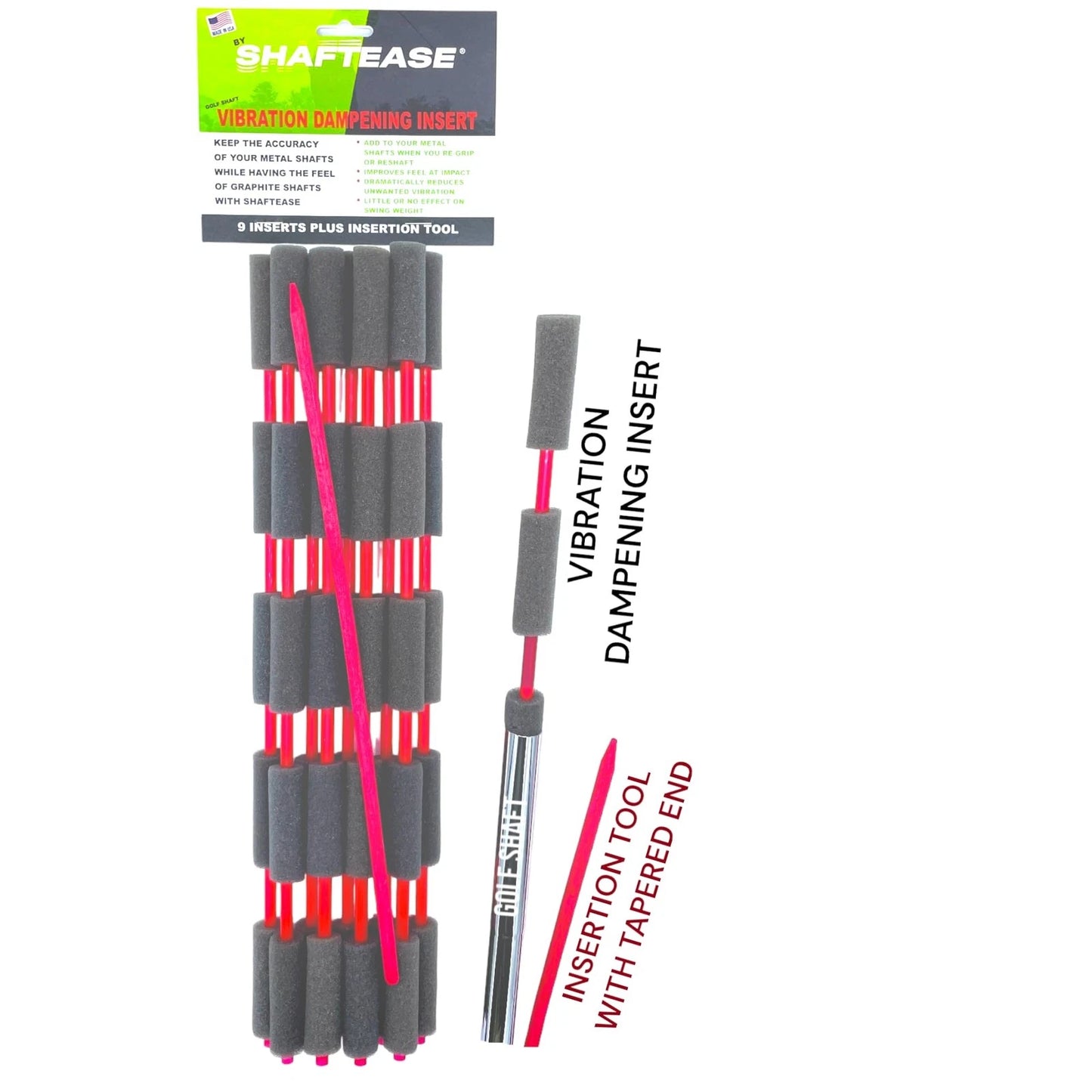 Golf Shaft Vibration Dampening Inserts for Metal Shafts Sting Free...