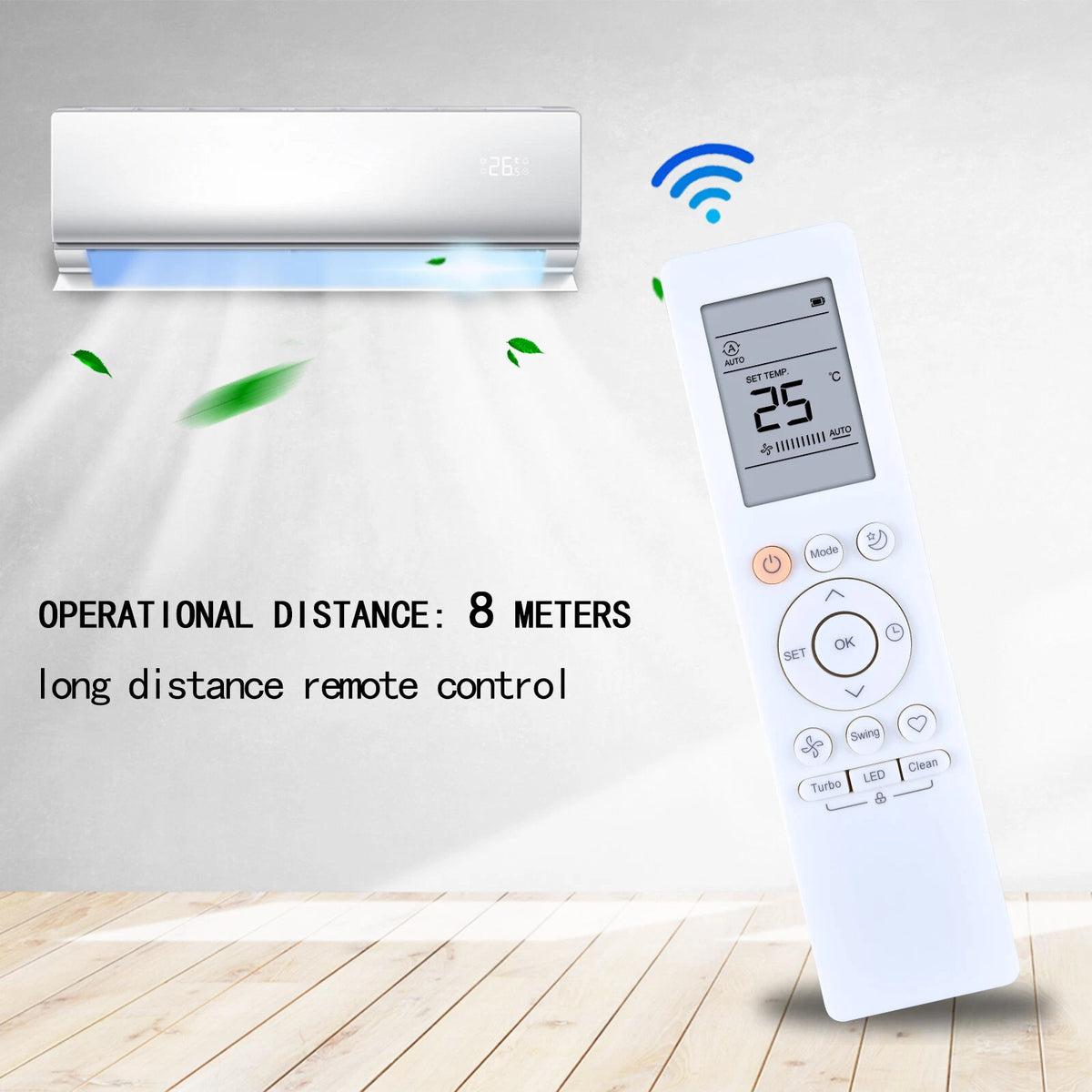 RG10B(B) /BGEF Remote Control For Midea AC Air Conditioner RG10B(B)BGEF