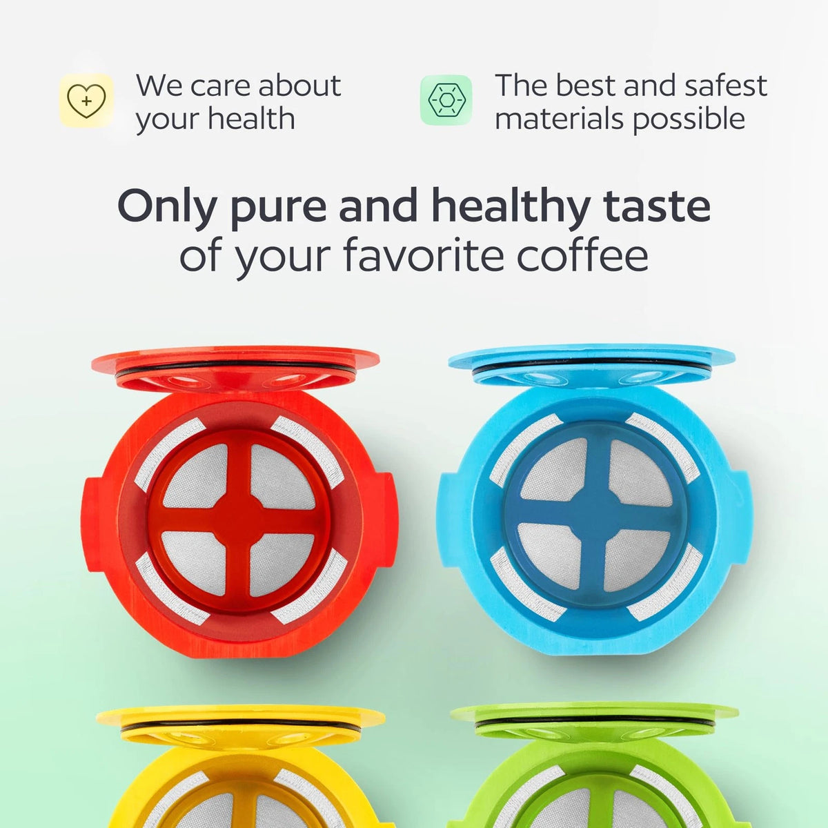 4 Reusable K Cups for Keurig K Supreme, K Supreme Plus, K Slim with...