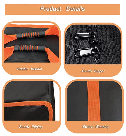 Large Tent Storage Bag 67X11.5X11.5in with Handles 67X11.5X11.5inch, orange