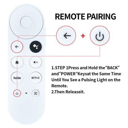 G9N9N For Chromecast 4K With Google TV Voice Bluetooth IR Remote Control