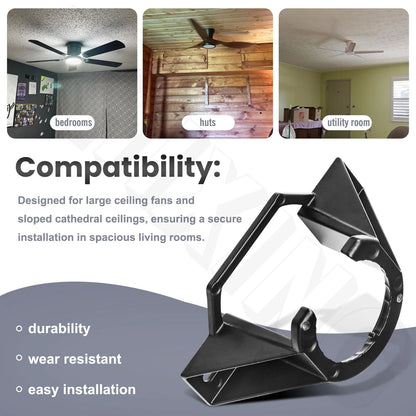 Ceiling Fan Mounting Bracket Kits Components for DF, Black