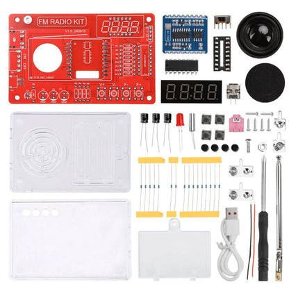 Educational RDA5807 FM Radio DIY Kit 87-108MHz with 15 Sound Level Adjustments