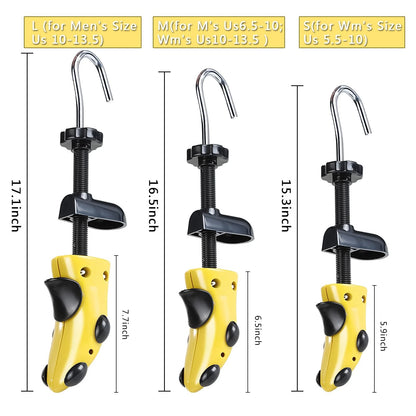 Msentuo Shoe Stretcher L (for Men's Size Us 10-13.5), Yellow