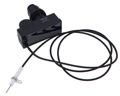 METER STAR 2Pc 38" Pulse Ignitor Wire & Ceramic rectangular pin, Black