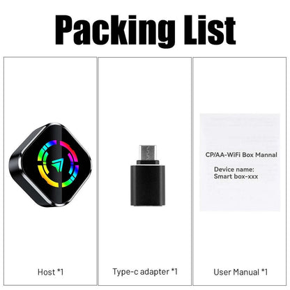 Bluetooth Wireless CarPlay Adapter Dongle for iOS Android Auto Car Stereo System