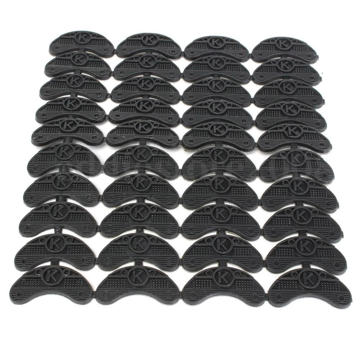 20PCS 10-Pair Rubber Heel Savers Toe Plates Taps DIY Shoe Repair Pads 50*20*3mm
