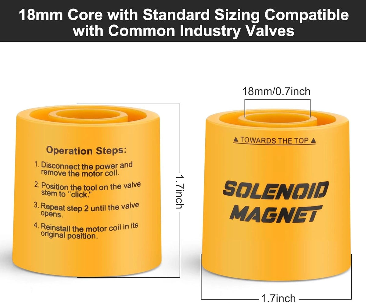 Solenoid Magnet, Valve Magnet Tool #TLMKC, 1.58 x 1.7 x inches