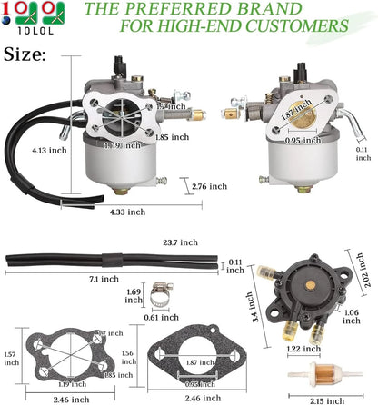 10L0L Carburetor Fuel Pump Kit for EZGO Golf Cart TXT Medalist Marathon...