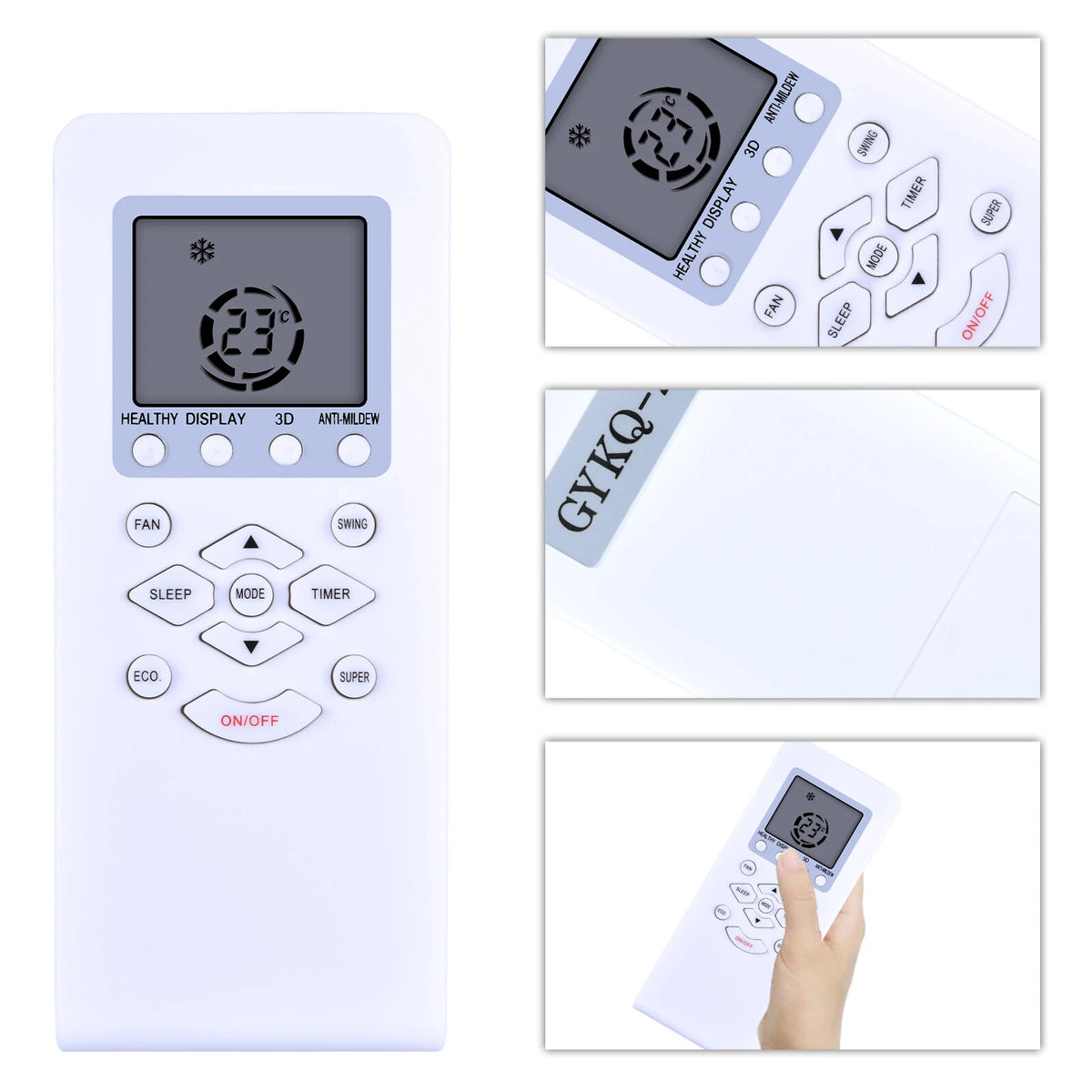 Air Conditioner Remote Controller Replacement Fit For GYKQ-21 KFR-52LW/B2