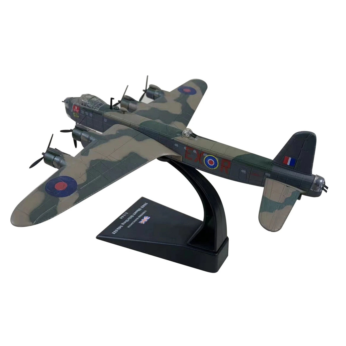 1/144 Diecast Alloy WWII Short Sterling MK.lll Bomber Model Display Ornament