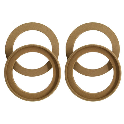 4Pcs Flush Mount 6.5" Speaker Rings MDF Car Audio Mounting Spacer Replacement
