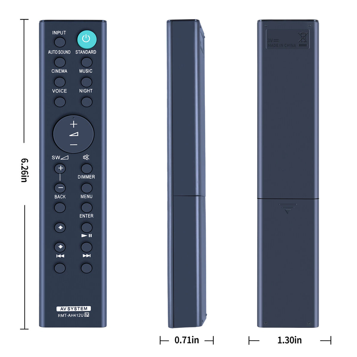 RMT-AH412U Remote Control For Sony Home Theatre System HT-S20R HT-S100F