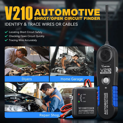 VDIAGTOOL V210 Wire Tracer Electrical Automotive Open & Short Finder Blue