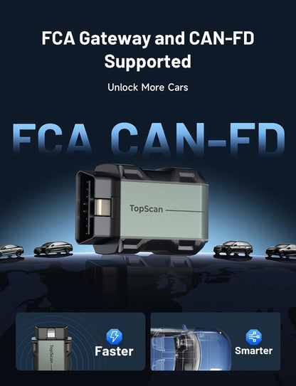 TOPDON TopScan Lite OBD2 Scanner Bluetooth, Bi-Directional 1, Black