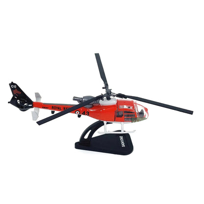 1:100 Diecast Alloy For Aerospatiale Gazelle SA341/342 Helicopter Model Toy