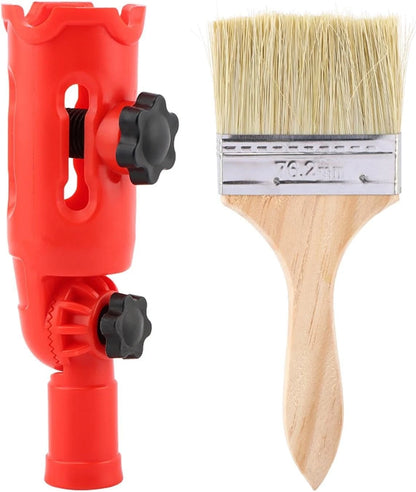 Multi-Angle Paint Brush Extender with 1 Brush, Red