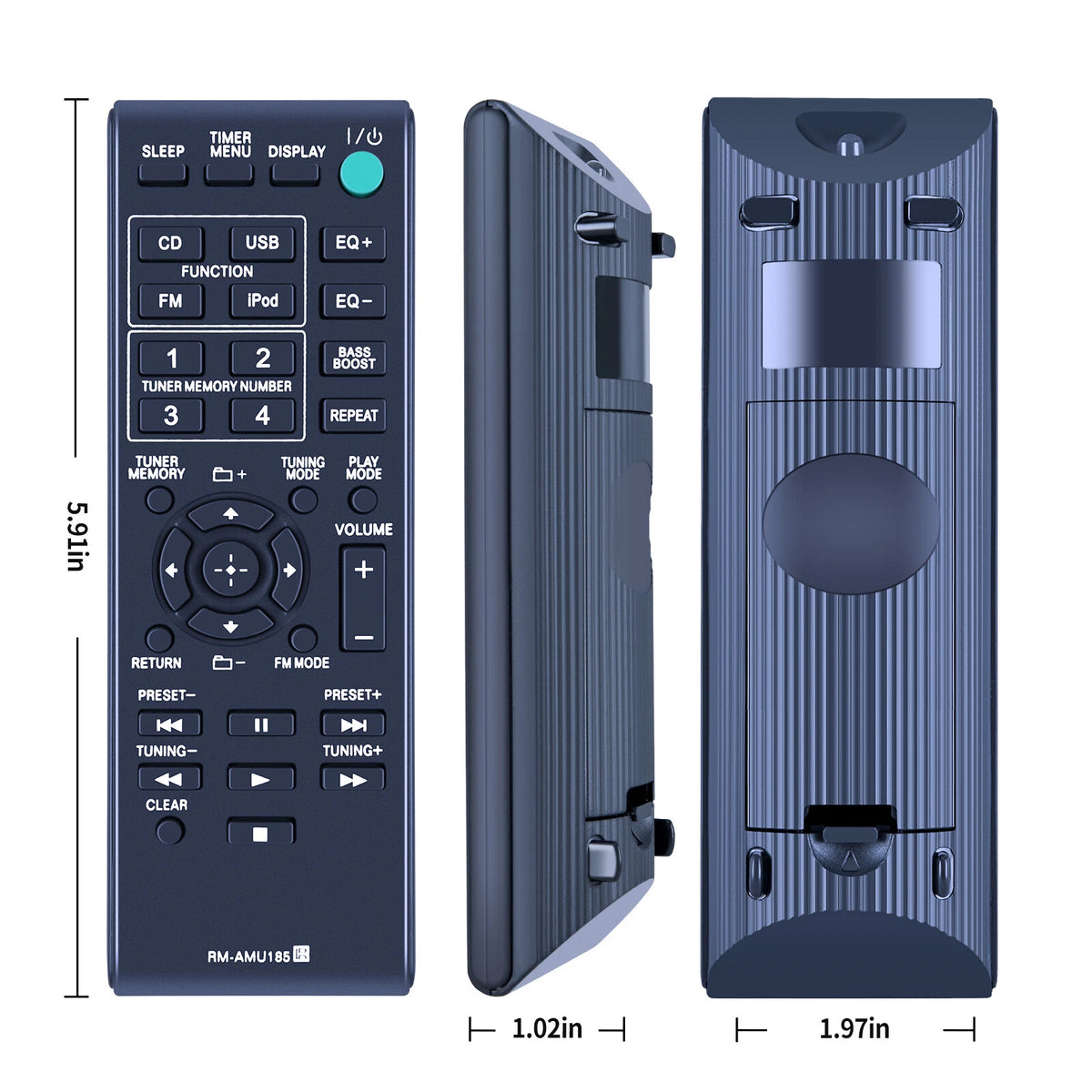 RM-AMU185 Remote Control For Sony Home Audio System MHC-EC619iP MHCEC619iP