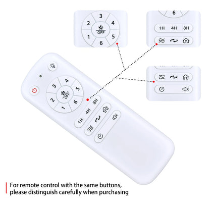Remote Control For Fanbulous / Crazypai Ceiling Fans with Lights