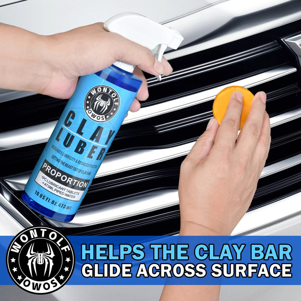 Wontolf Complete Clay Bar Kit, Car Detailing Kit for CLAYLUB01