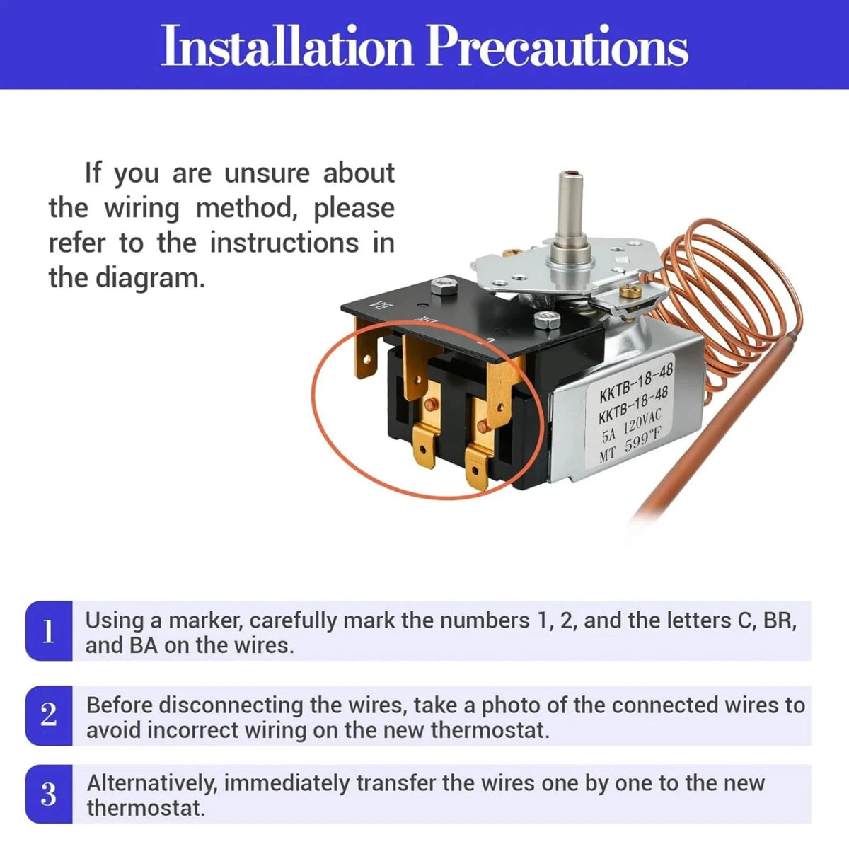 KKTB-18-48 Gas Range Part Bake Broil Control 120V 5A For Awoco Device  Kit