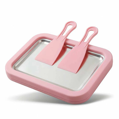 Rolled Ice Cream Maker, DIY Roll Tray normal, PINK