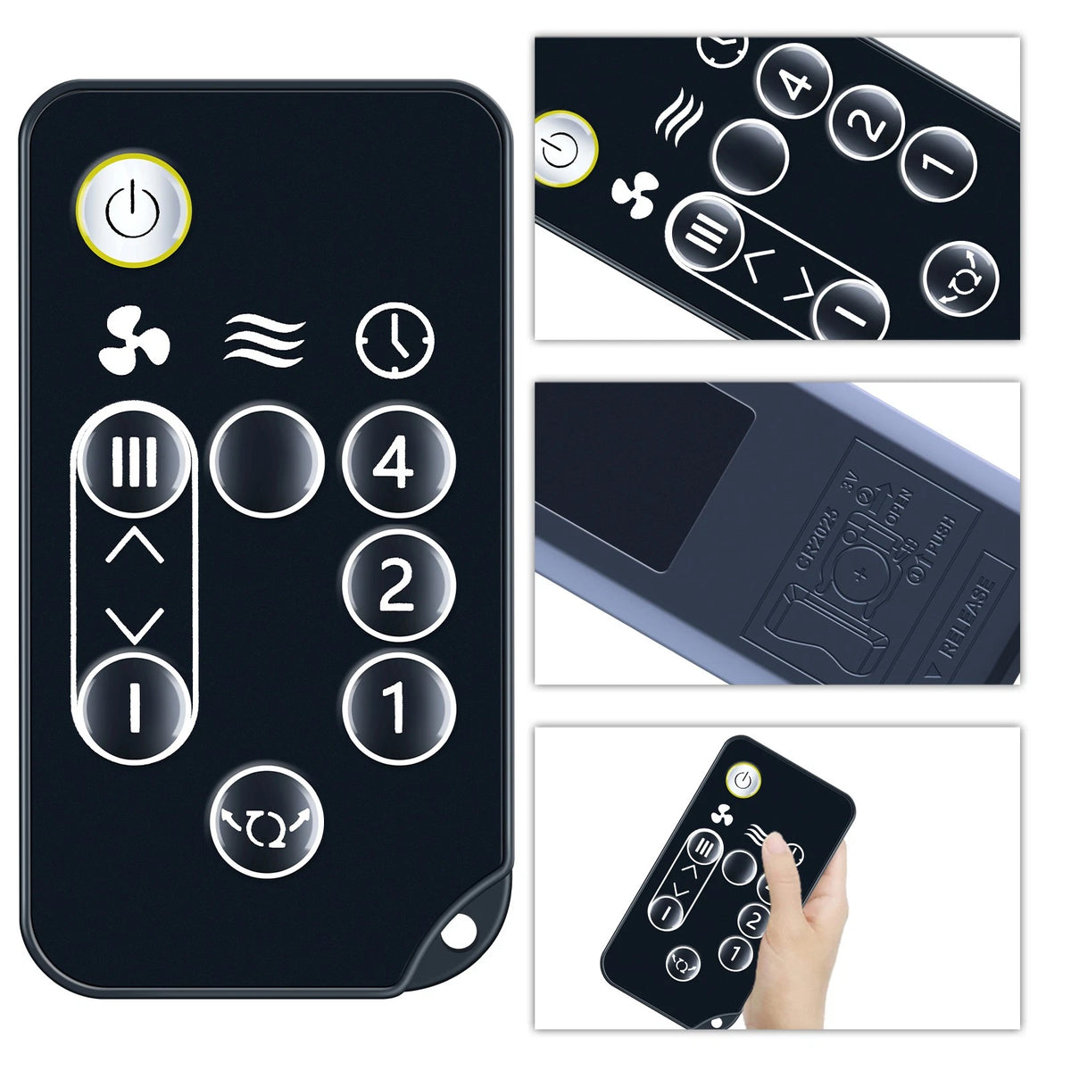 Remote Control For WOOZOO Air Circulator Fan 5 Speeds PCF-SC15