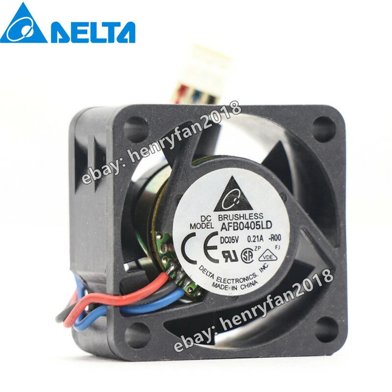 Delta AFB0405LD Axial Fan DC 5V 0.21A 40*40*20MM USB/Server Cooling Fan 3-wires