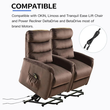 Dual Motor Power Supply Kit - Universally Compatible with black