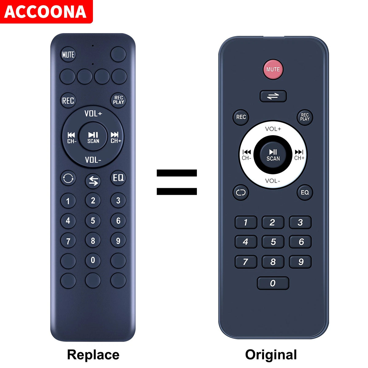 Remote Control For Rockville Go Party X10,ZR10 Portable Bluetooth Speaker