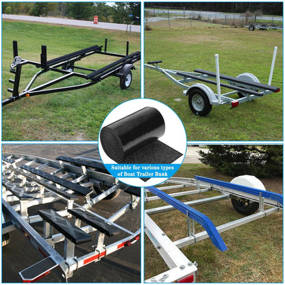 DECOHS 8 Inch x 20 Ft Boat Trailer Bunk Carpet - 8inch x 20ft, x 20ft