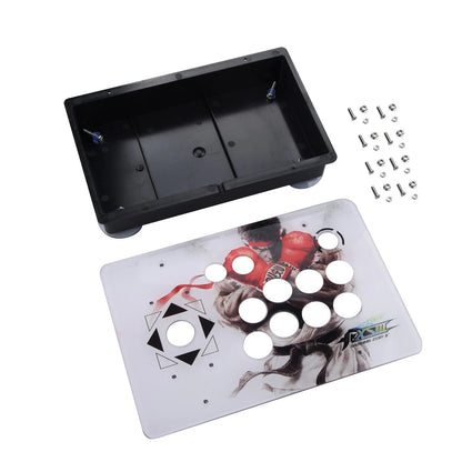 White Arcade Joystick Acrylic Panel+Case Game PC Rocker Joystick for Arcade fsa