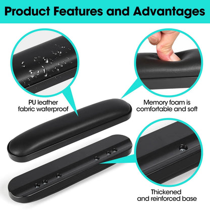 Wheelchair Armrest Pads - Premium Comfort Foam Cushions Universal Fit for...
