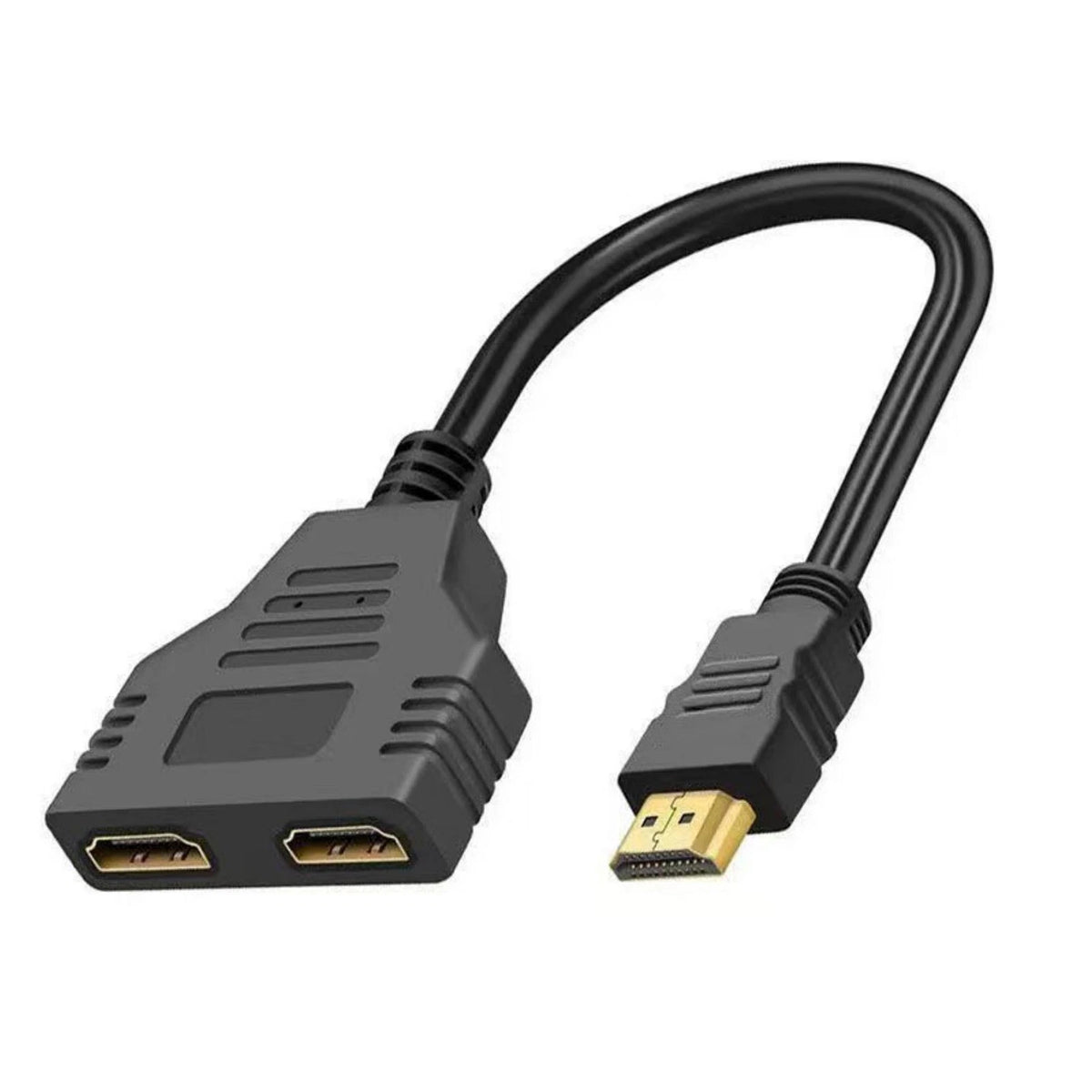 11.8 In HDMI Cable Adapter Male To Dual Female 2.0 Converter 1 in 2 out Splitter